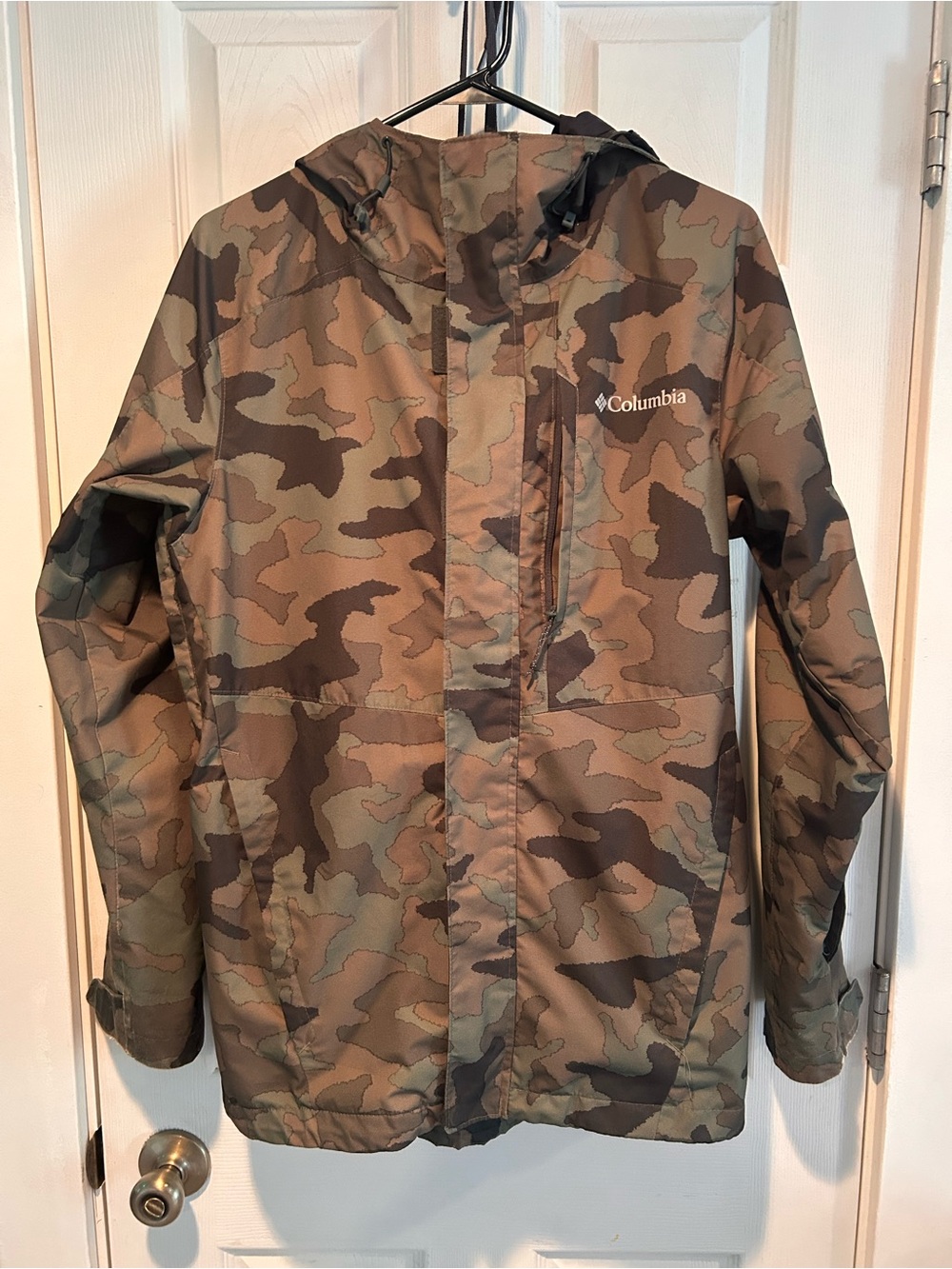 Columbia Men's Camo Hooded Field Jacket - Brown & Green